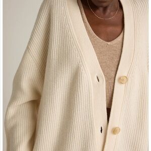 Quince Mongolian Cashmere Oversized Boyfriend Cardigan